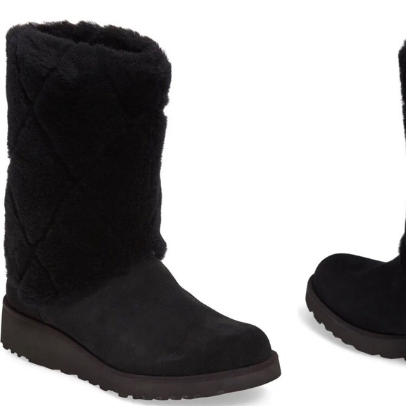 ❤️UGG ARIELLA LUXE DIAMOND TREADLITE BLACK EUC - Picture 3 of 16